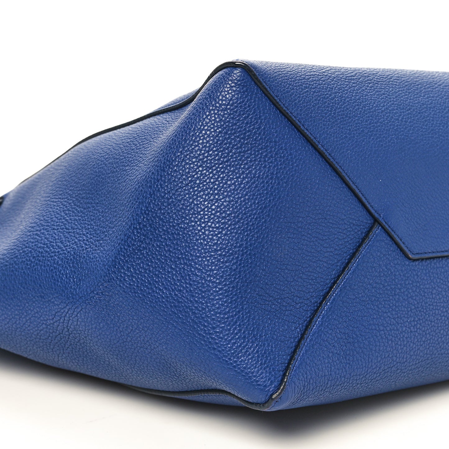 Soft Grained Calfskin Small Belt Cabas Phantom Deep Blue