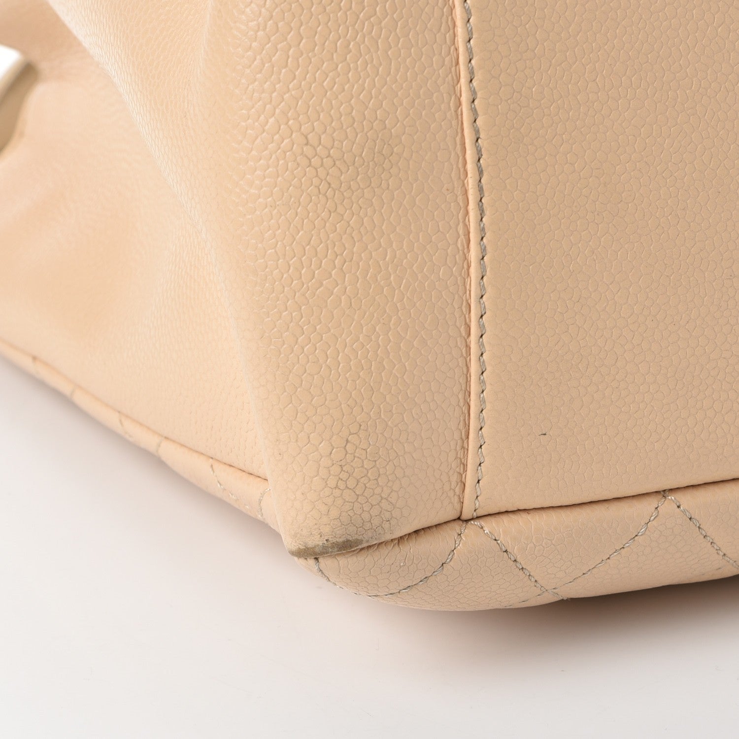 Chanel Caviar Quilted Grand Shopping Tote GST Beige Clair 17 of 33