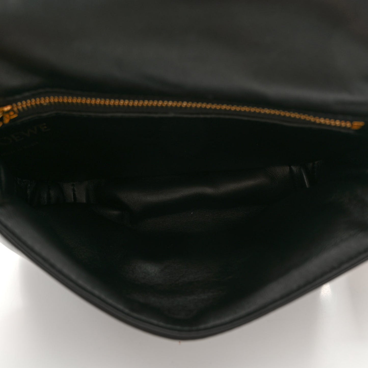 Shiny Nappa Lambskin Mini Goya Puffer Bag Black