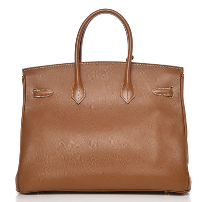 Hermes Courchevel Birkin 35 Gold 5 of 39