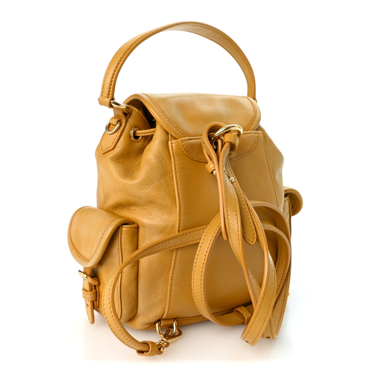 Soft Calfskin Medium Backpack Whiskey