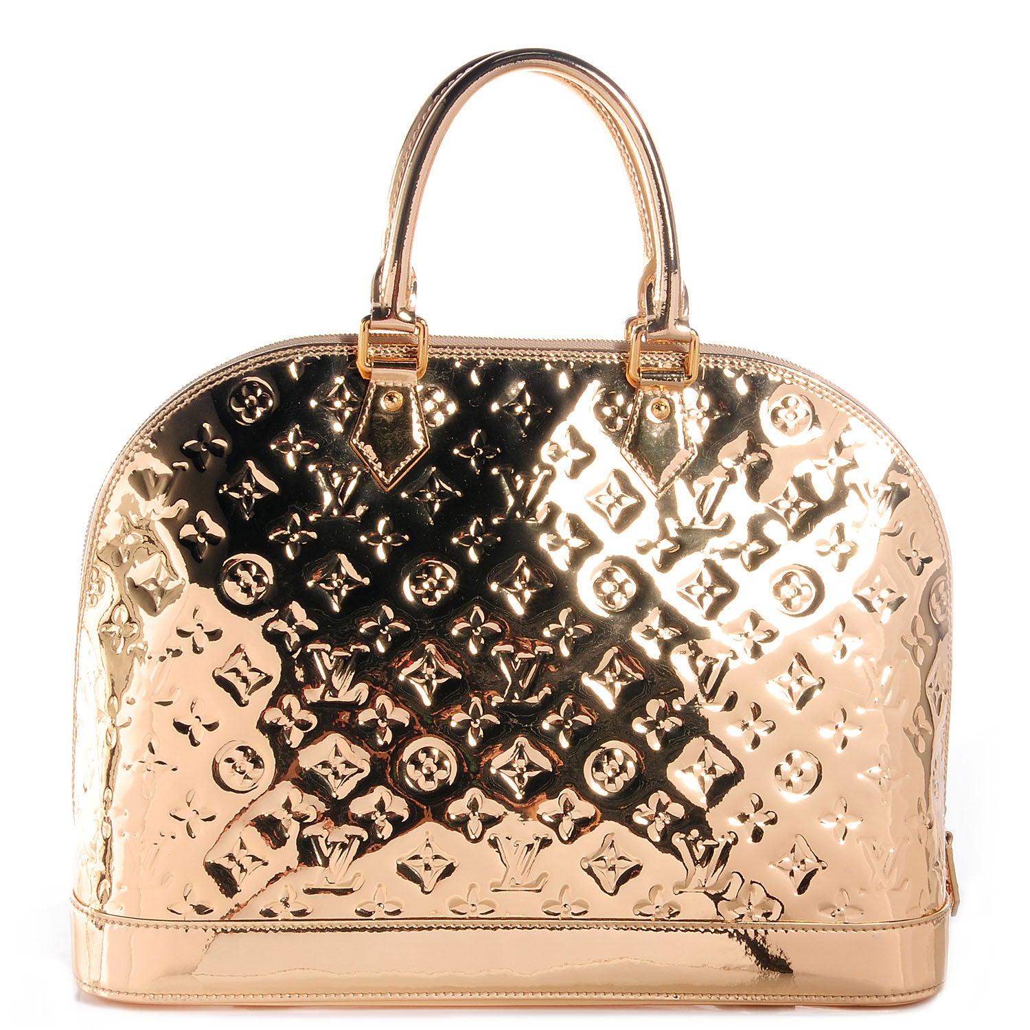Louis Vuitton Monogram Miroir Alma MM Gold 1 of 8