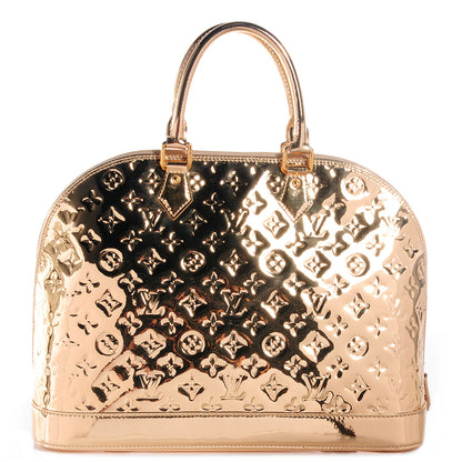 Louis Vuitton Monogram Miroir Alma MM Gold 1 of 8