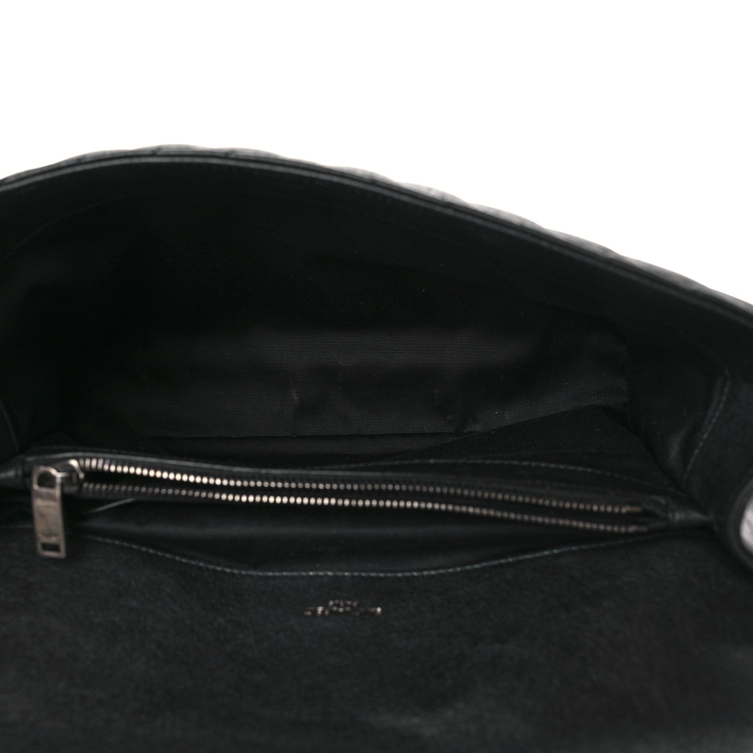 Saint Laurent Sheepskin Matelasse Chevron Monogram Large College Satchel Black 5 of 10
