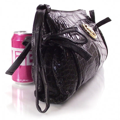 Gucci Alligator Hysteria Clutch Black 3 of 9