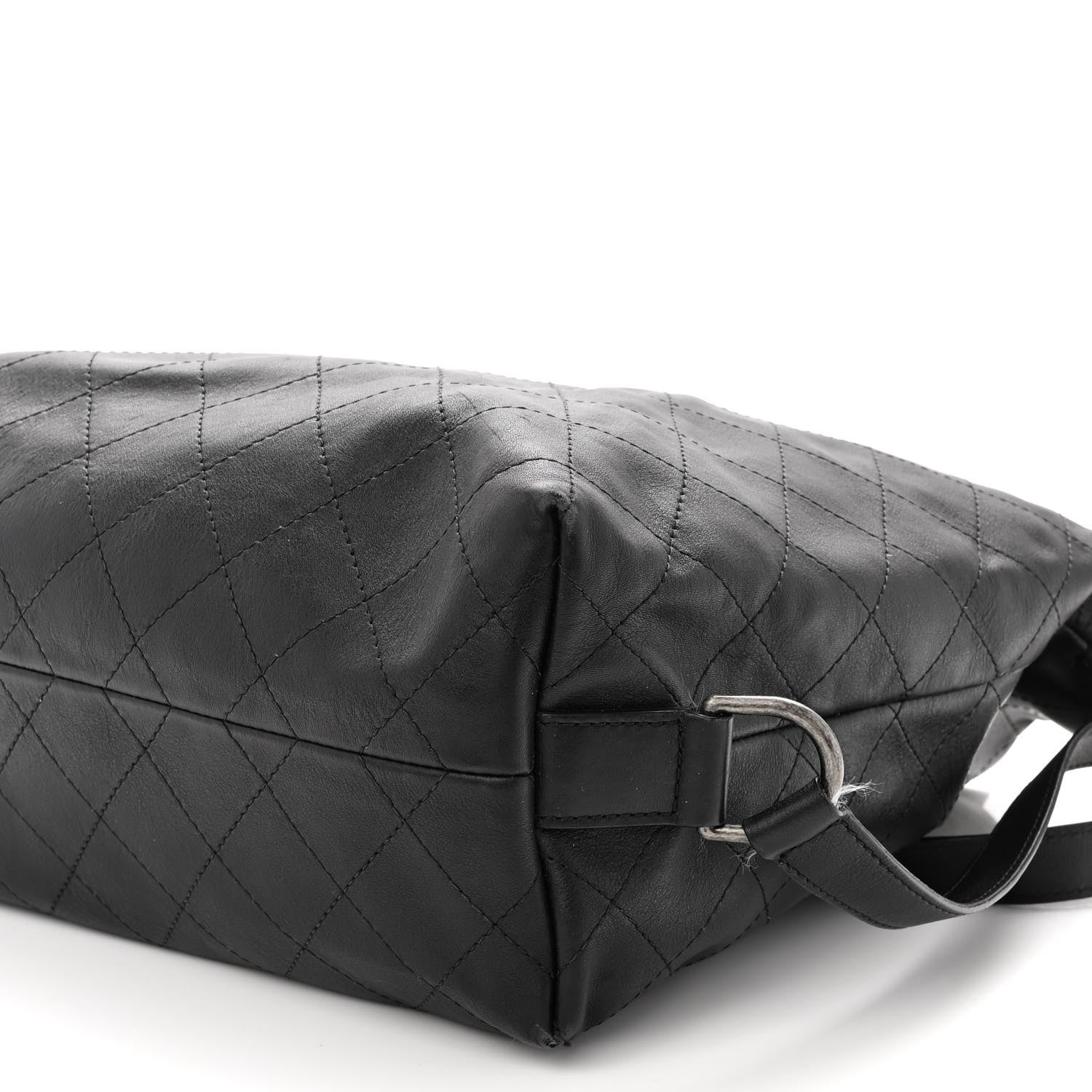 Chanel Calfskin Stitched Large Hobo Black 9 of 10
