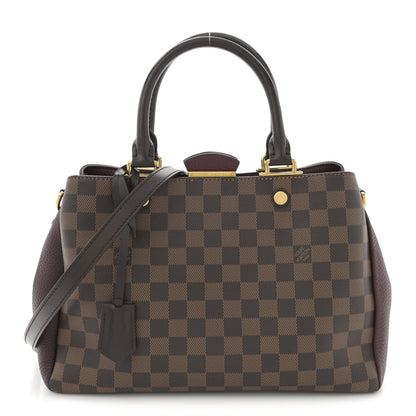 Louis Vuitton Damier Ebene Cuir Taurillon Brittany Bordeaux 1 of 11