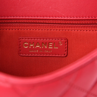 Chanel Lambskin Quilted Mini Mademoiselle Chic Flap Dark Pink 8 of 11