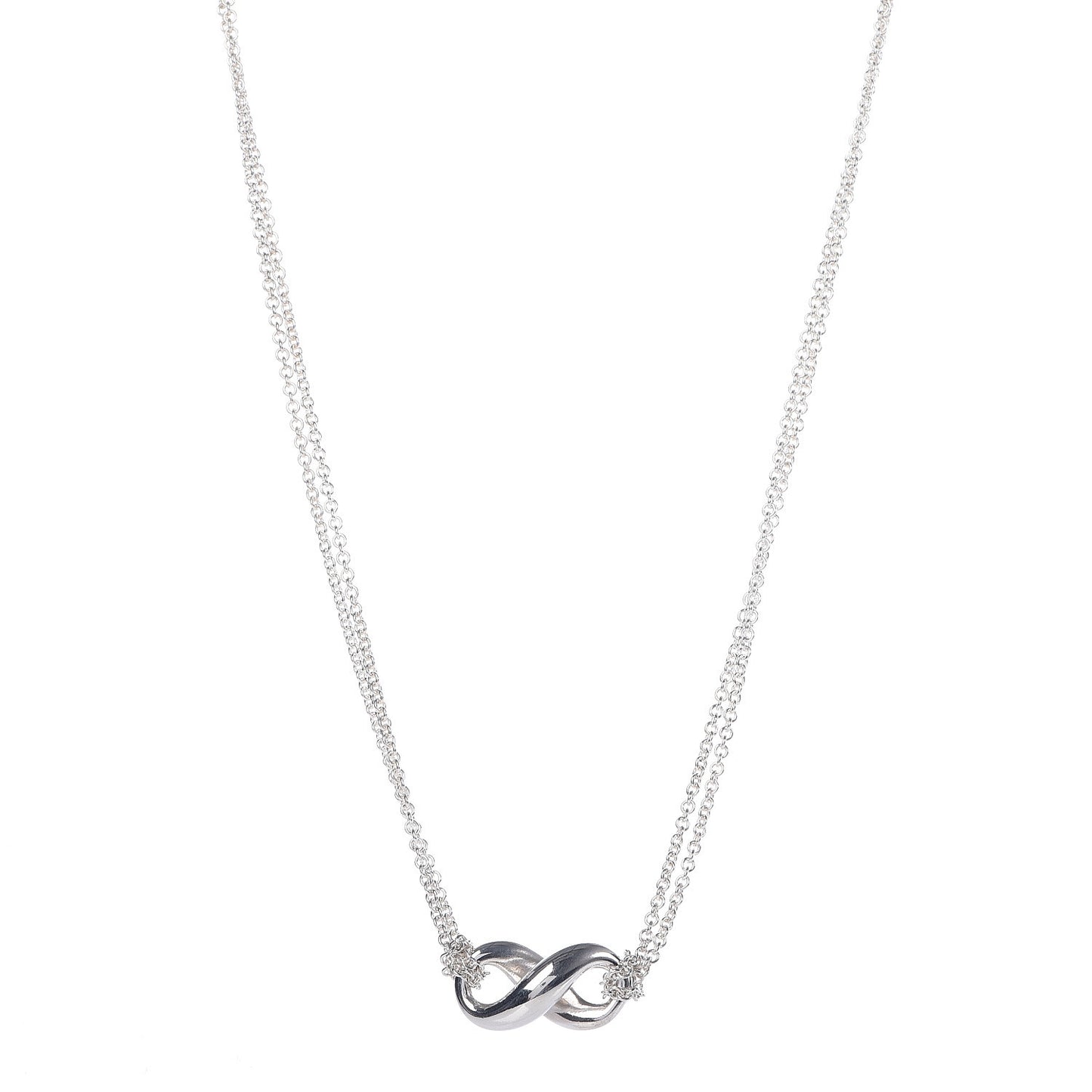 Sterling Silver Figure 8 Pendant Necklace