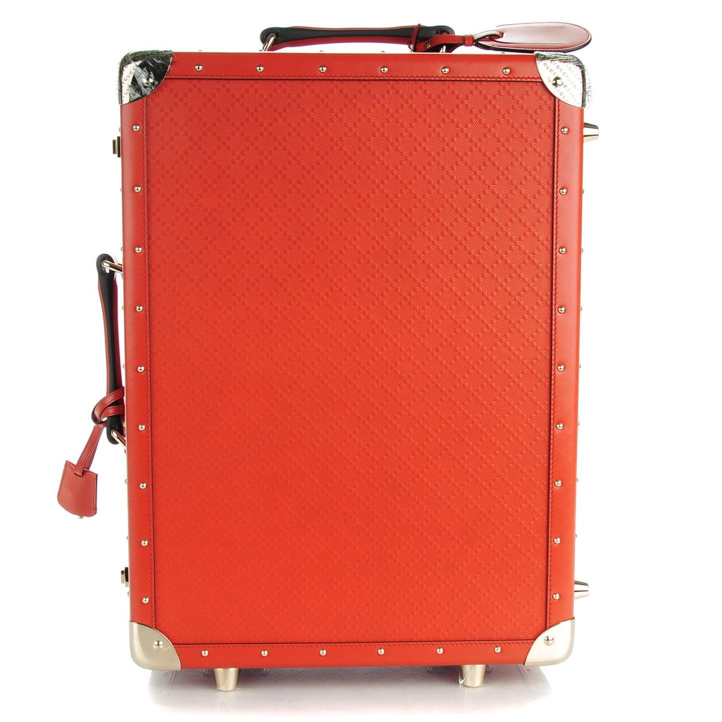 Bright Diamante Structured Suitcase Oxidation
