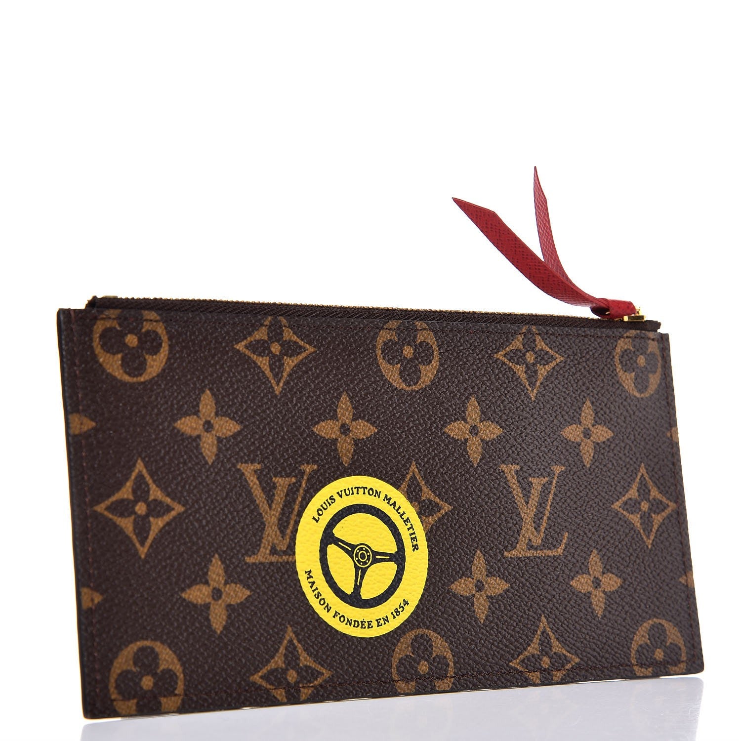 Louis Vuitton Monogram World Tour Felicie Chain Wallet Zippered Insert 3 of 6