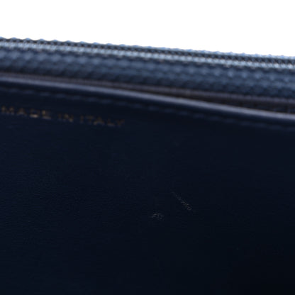 Chanel Caviar Quilted Wallet on Chain WOC Navy Blue 12 of 14