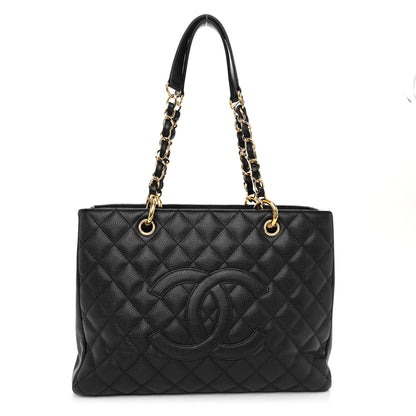 Chanel Caviar Quilted Grand Shopping Tote GST Black 1 of 12