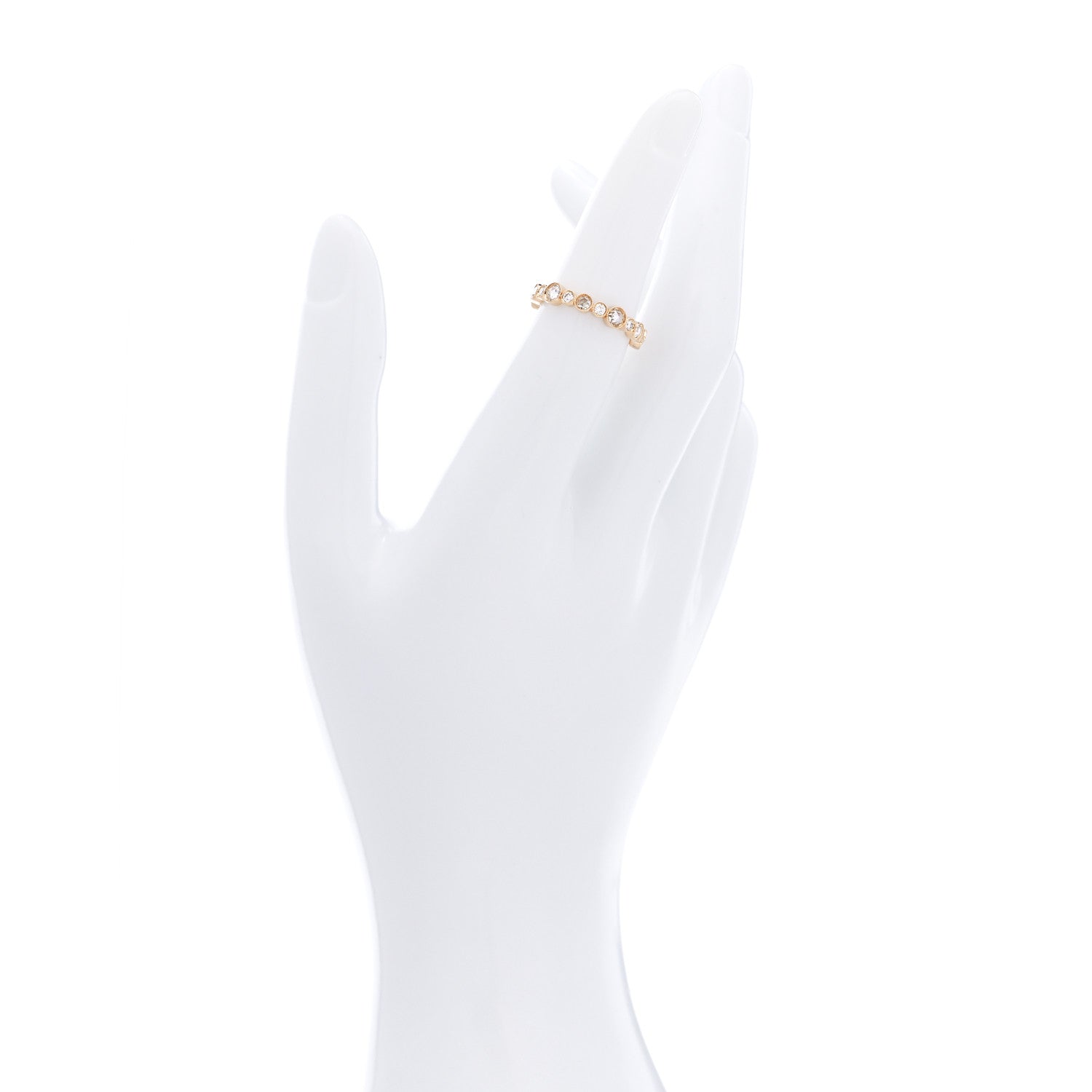 Tiffany 18K Rose Gold Diamond Narrow Cobblestone Band Ring 50 5.25 4 of 10