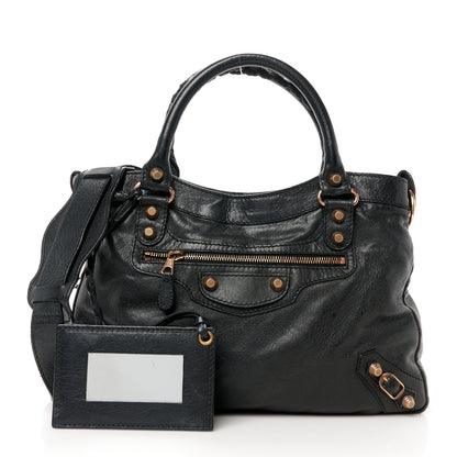 Balenciaga Agneau Giant 12 Rose Gold Hardware Town Black 3 of 13