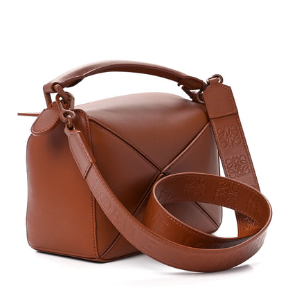 Loewe Satin Calfskin Small Puzzle Bag Pecan 3 of 11