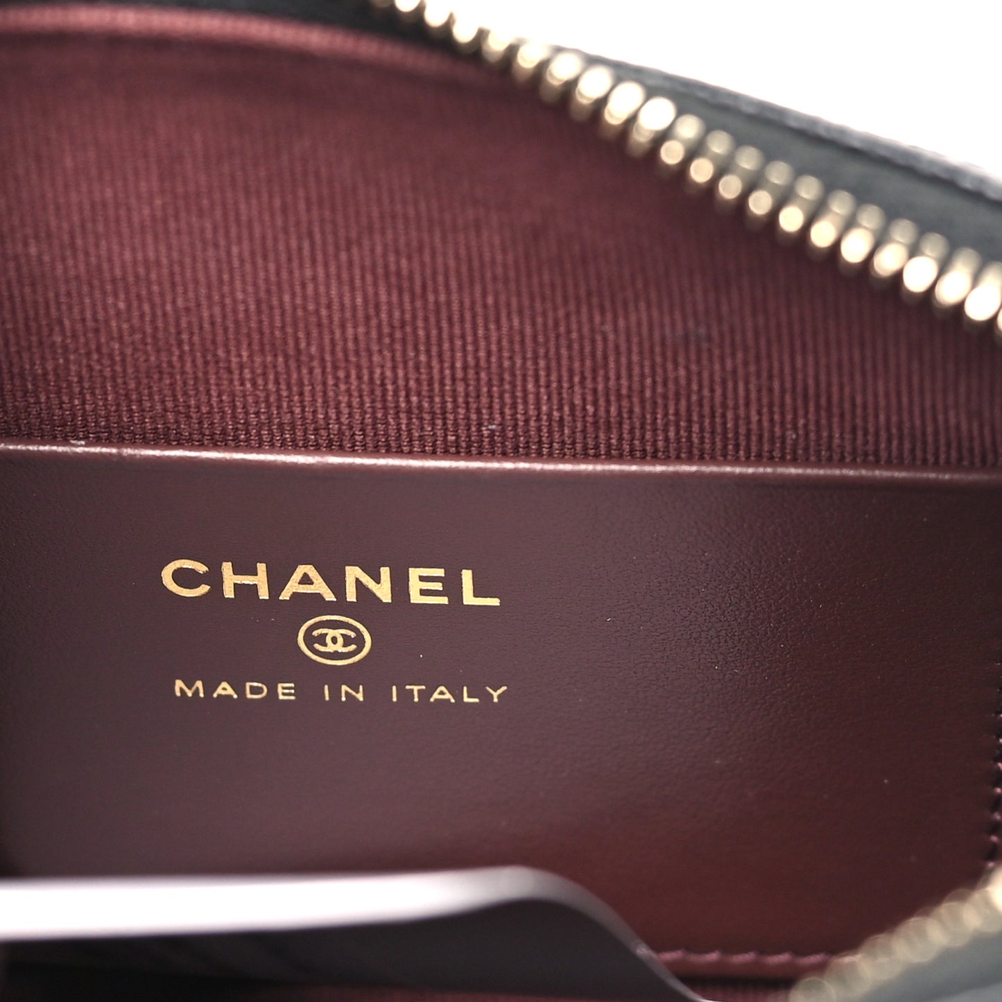 Caviar Quilted Barrel Clutch With Chain  Black