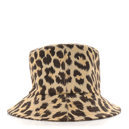 Christian Dior Oblique Leopard Reversible Mizza Bucket Hat Beige 12 of 12
