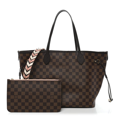 Louis Vuitton Damier Ebene Braided Neverfull MM  Pink 4 of 11