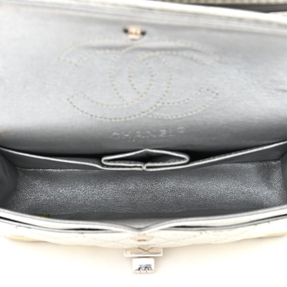 Chanel Metallic Aged Calfskin Quilted 2.55 Reissue 224 Flap Silver 5 of 18