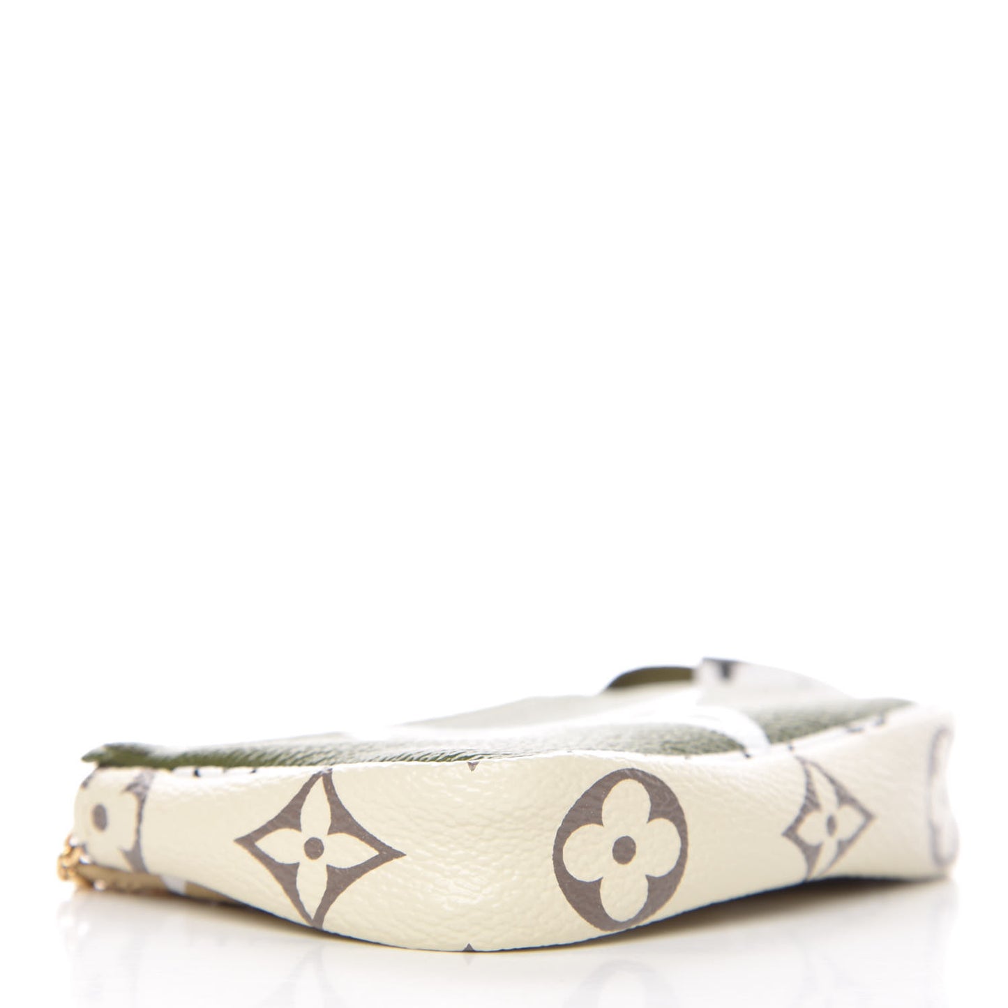 Monogram Giant Micro Pochette Accessories Kaki White