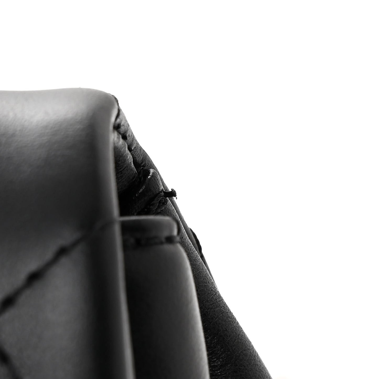 Calfskin Quilted CC Uniform Flap Belt Bag Black