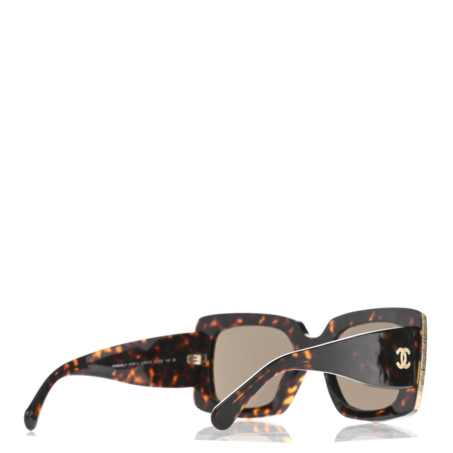 Acetate Rectangle Sunglasses 5435 Tortoise