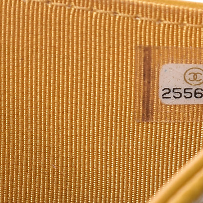 Chanel Caviar Quilted Medium Flap Wallet Yellow 8 of 12