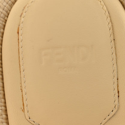 Fendi Raffia Intreccio Baguette 60mm Slide Sandals 38 Paglia 6 of 8