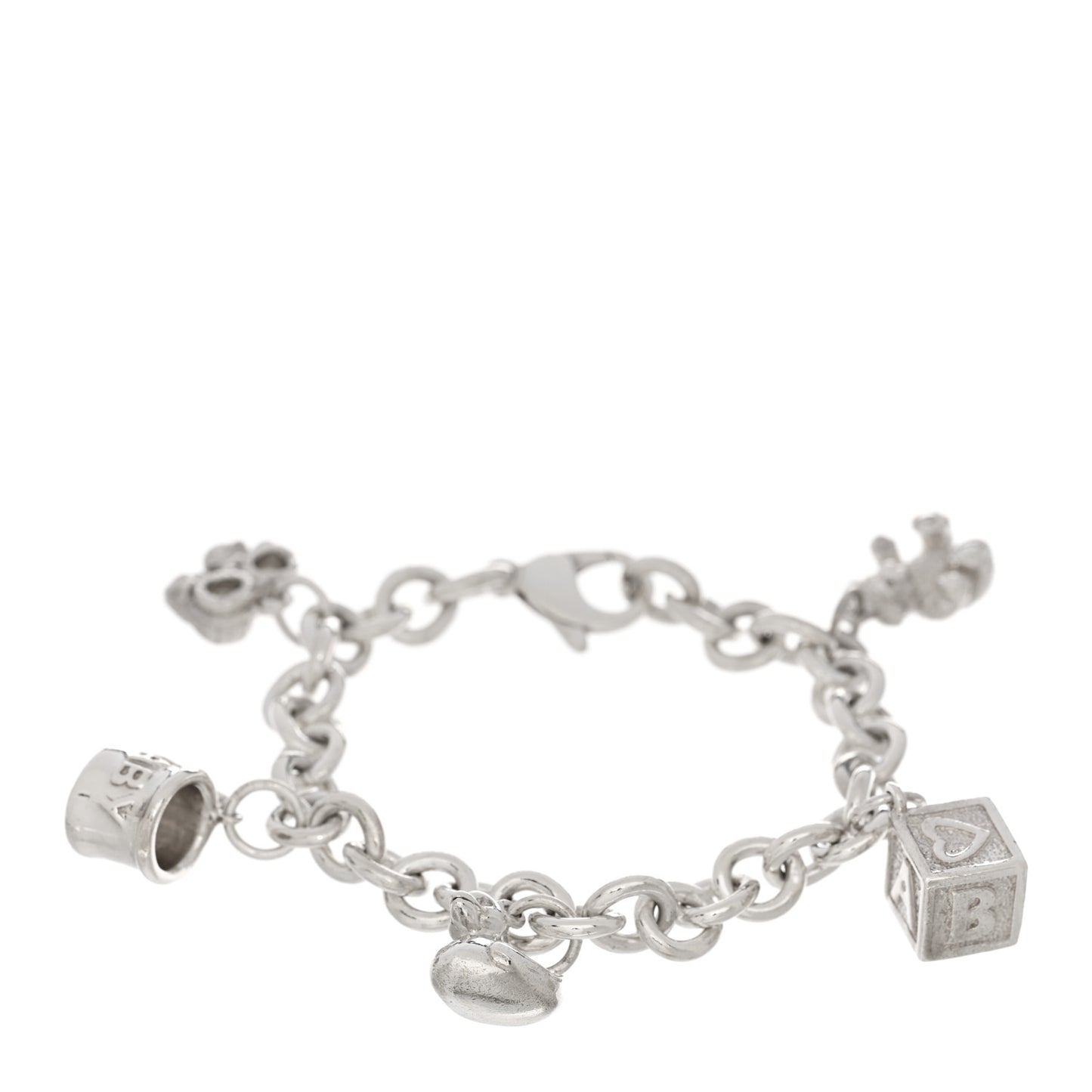 Sterling Silver Baby Charm Bracelet