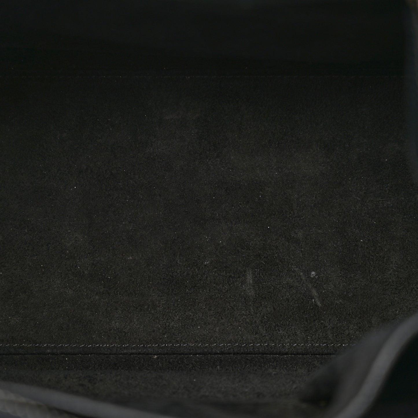 Drummed Calfskin Micro Luggage Black