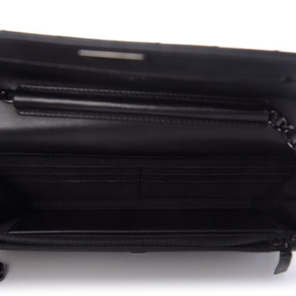 Chanel Aged Calfskin Chevron Quilted Reissue Wallet On Chain WOC So Black 5 of 10
