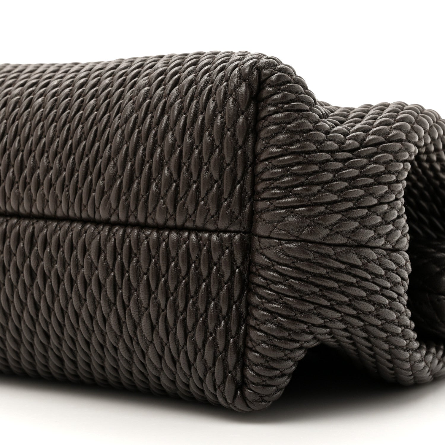 Bottega Veneta Lambskin Knit Medium The Point Triangle Bag Fondant 8 of 11