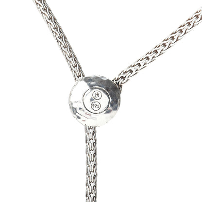 John Hardy Sterling Silver Classic Chain Hammered Y Necklace 4 of 4