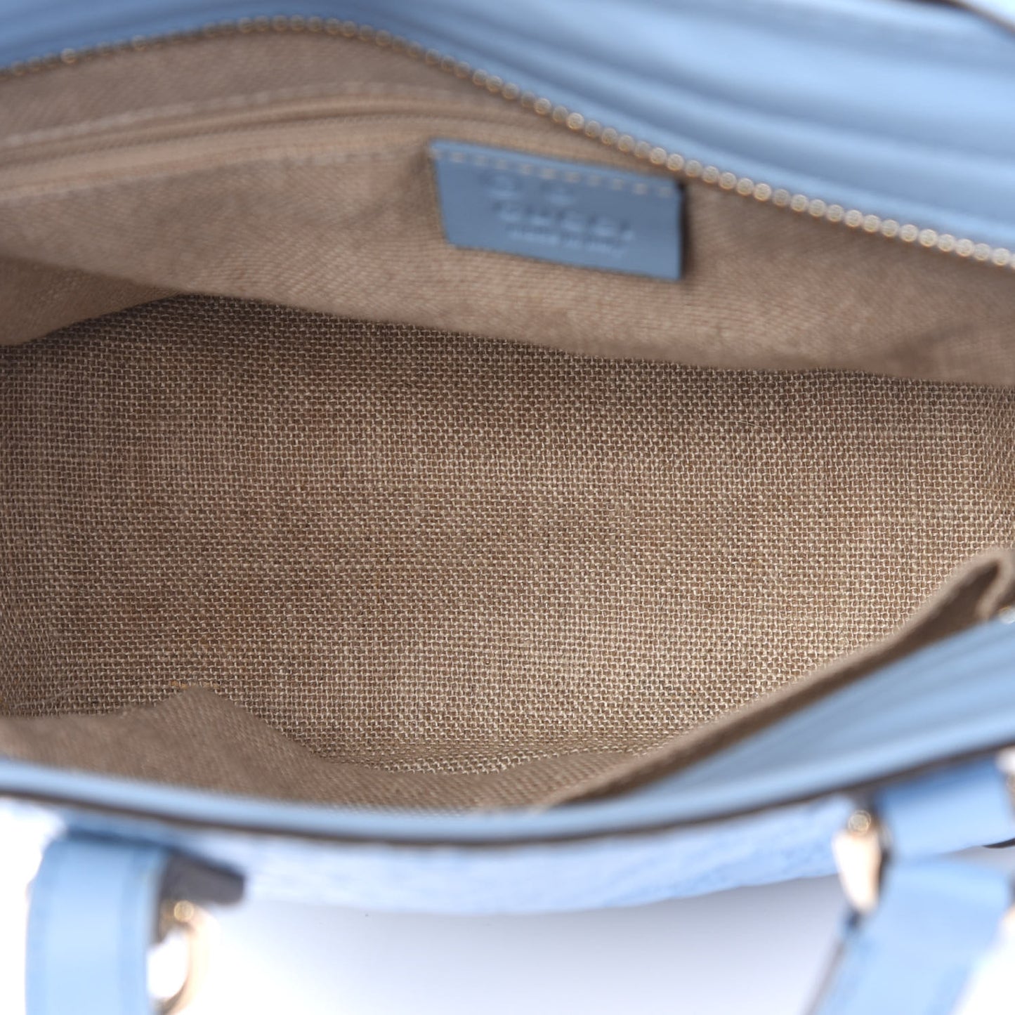 Microguccissima Small Bree Tote Mineral Blue