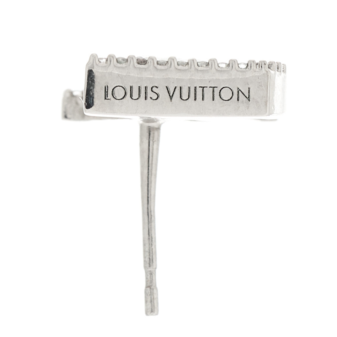 Crystal LV Iconic Earrings Silver
