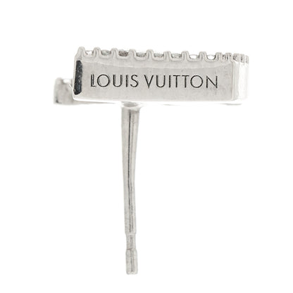 Louis Vuitton Crystal LV Iconic Earrings Silver 4 of 5