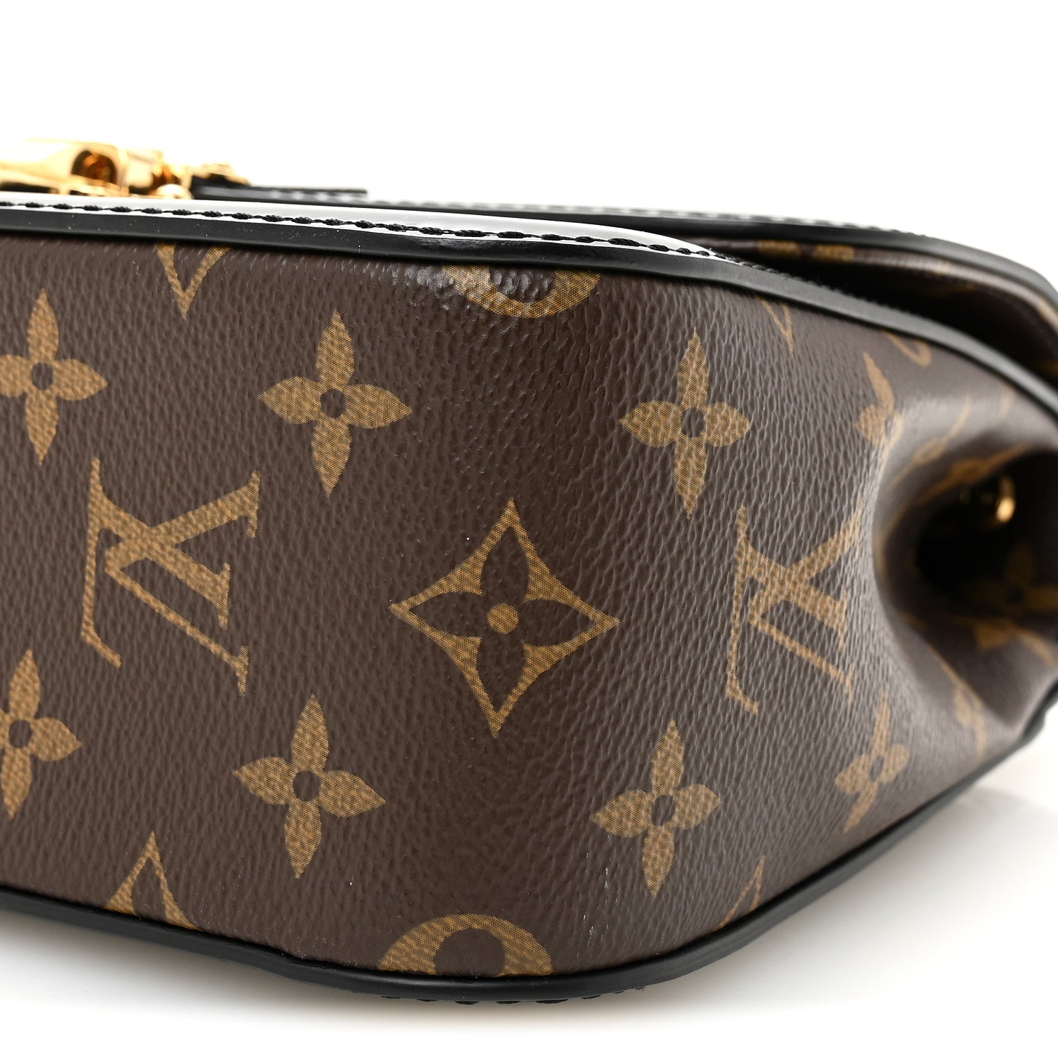 Louis Vuitton Patent Calfskin Monogram Cherrywood BB Black 9 of 9