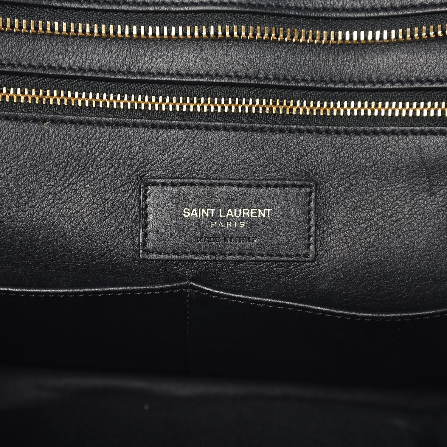 Saint Laurent Smooth Calfskin Medium Monogram Cabas Black 7 of 23