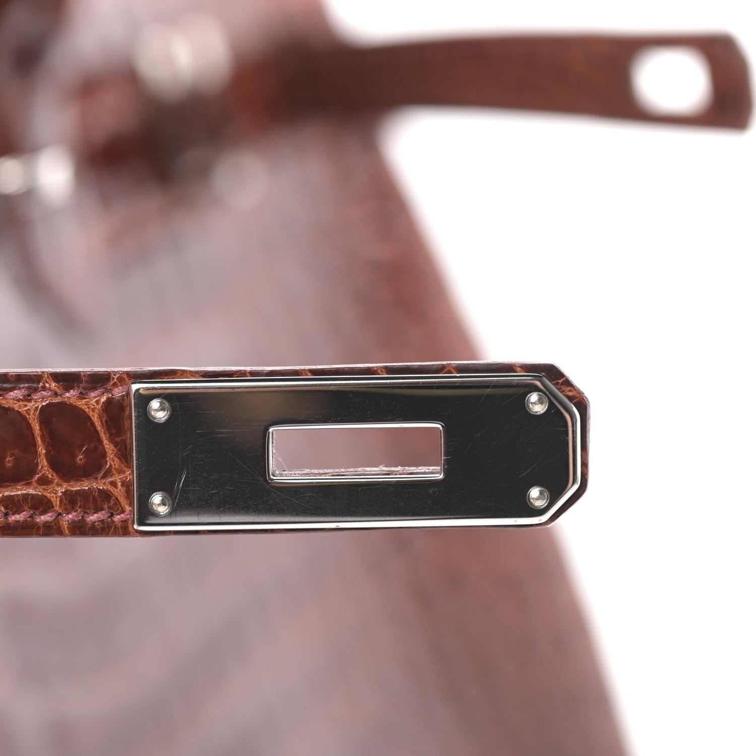 Hermes Shiny Porosus Birkin 35 Miel 29 of 34
