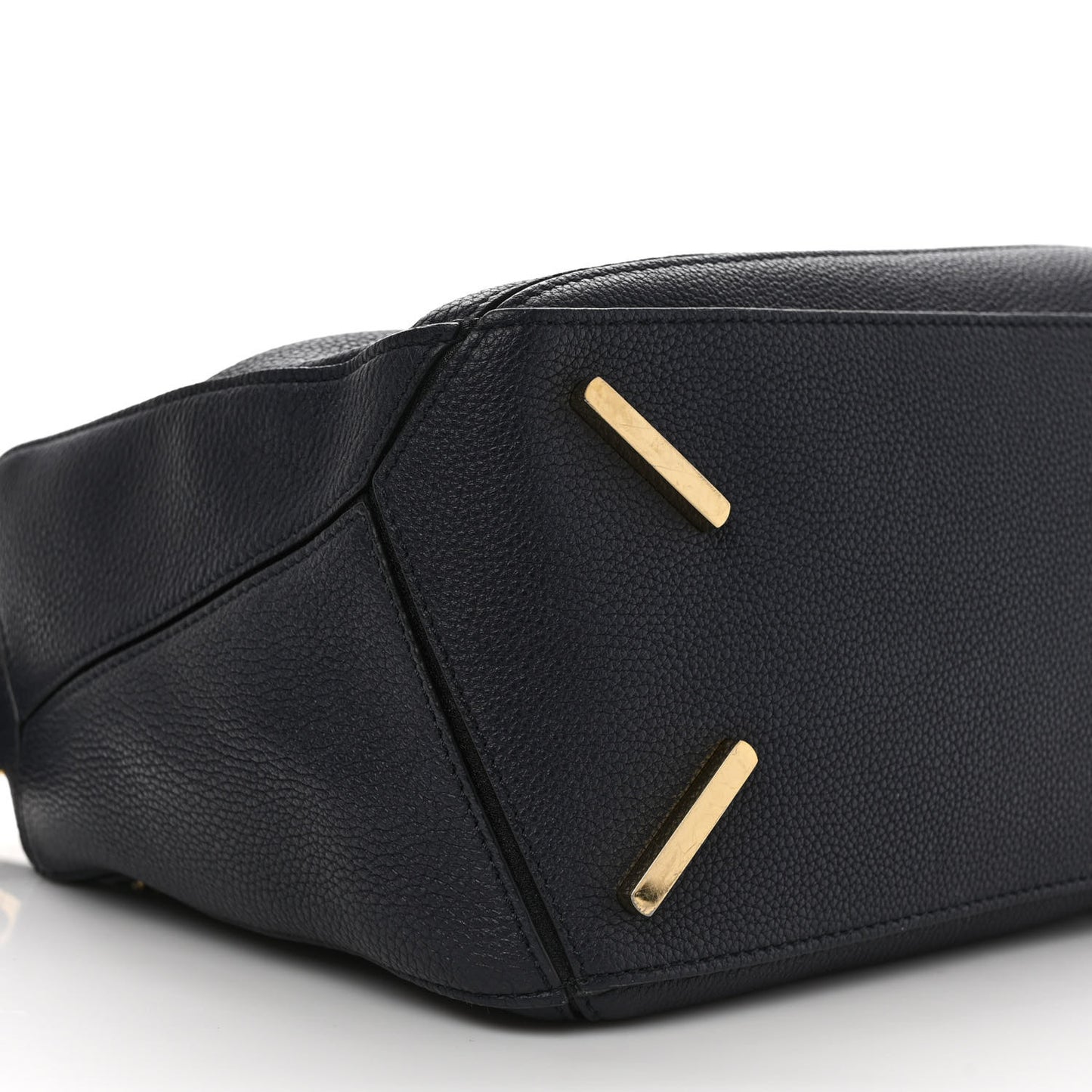 Calfskin Medium Puzzle Bag Midnight Blue Black