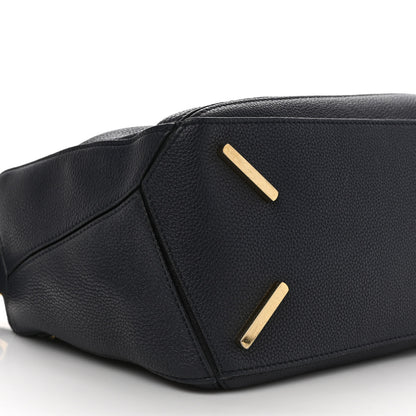 Loewe Calfskin Medium Puzzle Bag Midnight Blue Black 7 of 9