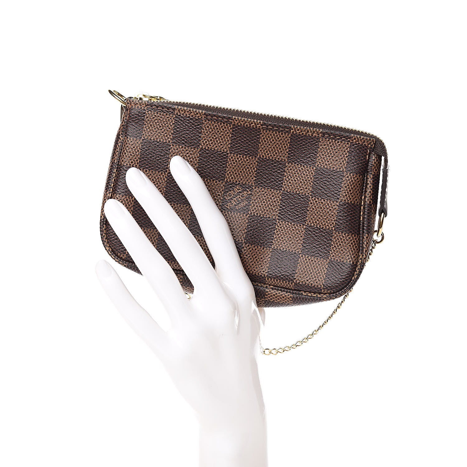 Louis Vuitton Damier Ebene Mini Pochette Accessories 2 of 10