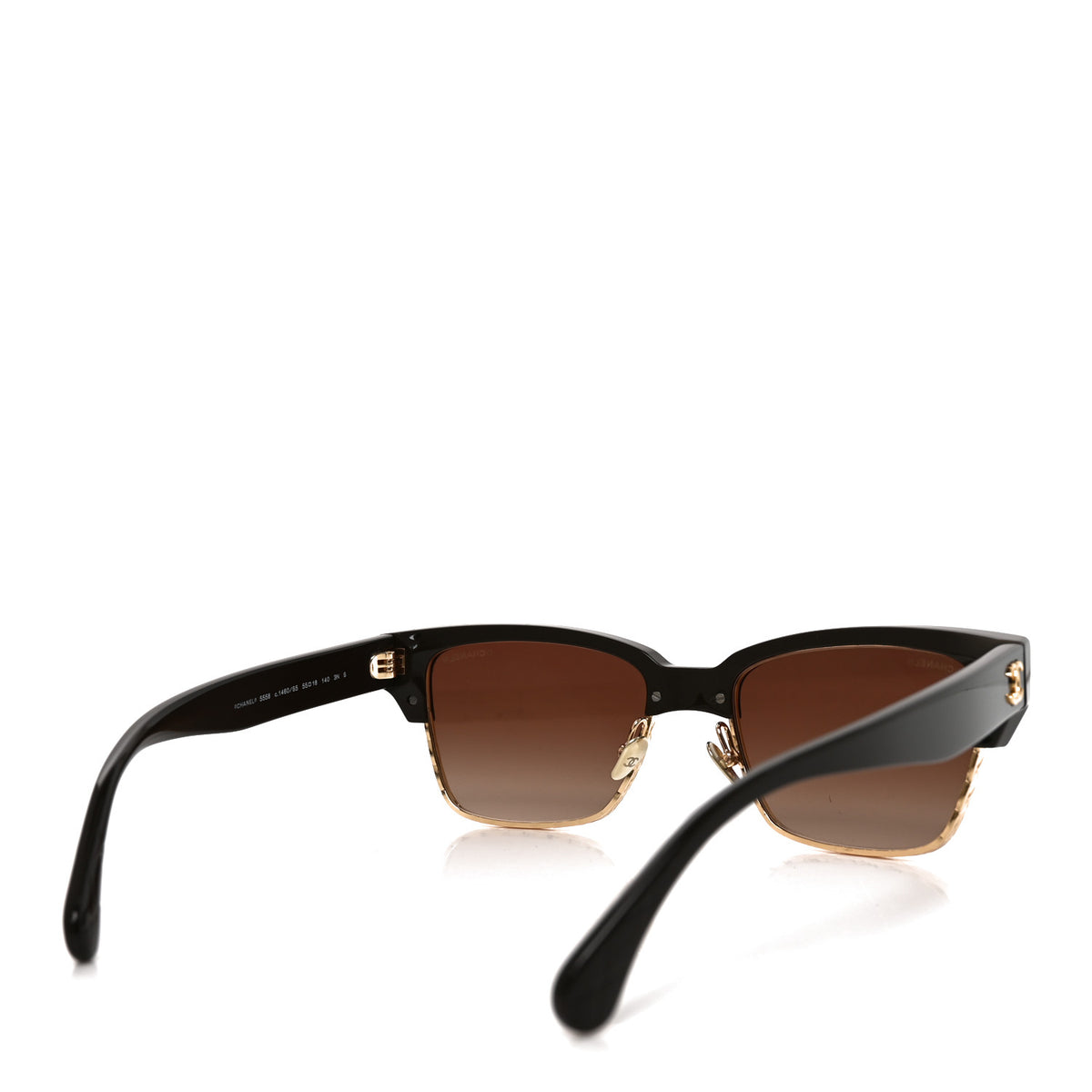 Acetate Metal CC Butterfly Sunglasses 5558 Brown