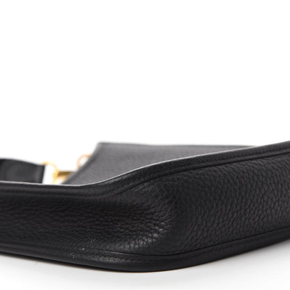 Hermes Taurillon Clemence Evelyne TPM Black 6 of 11