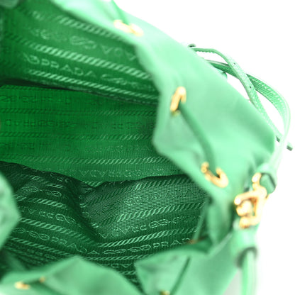 Prada Re-Nylon Saffiano Mini Bucket Crossbody Bag Menta 5 of 9