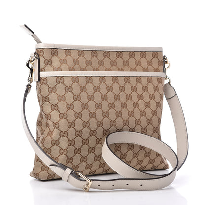 Gucci Monogram Medium Flat Messenger Bag Off White 3 of 10