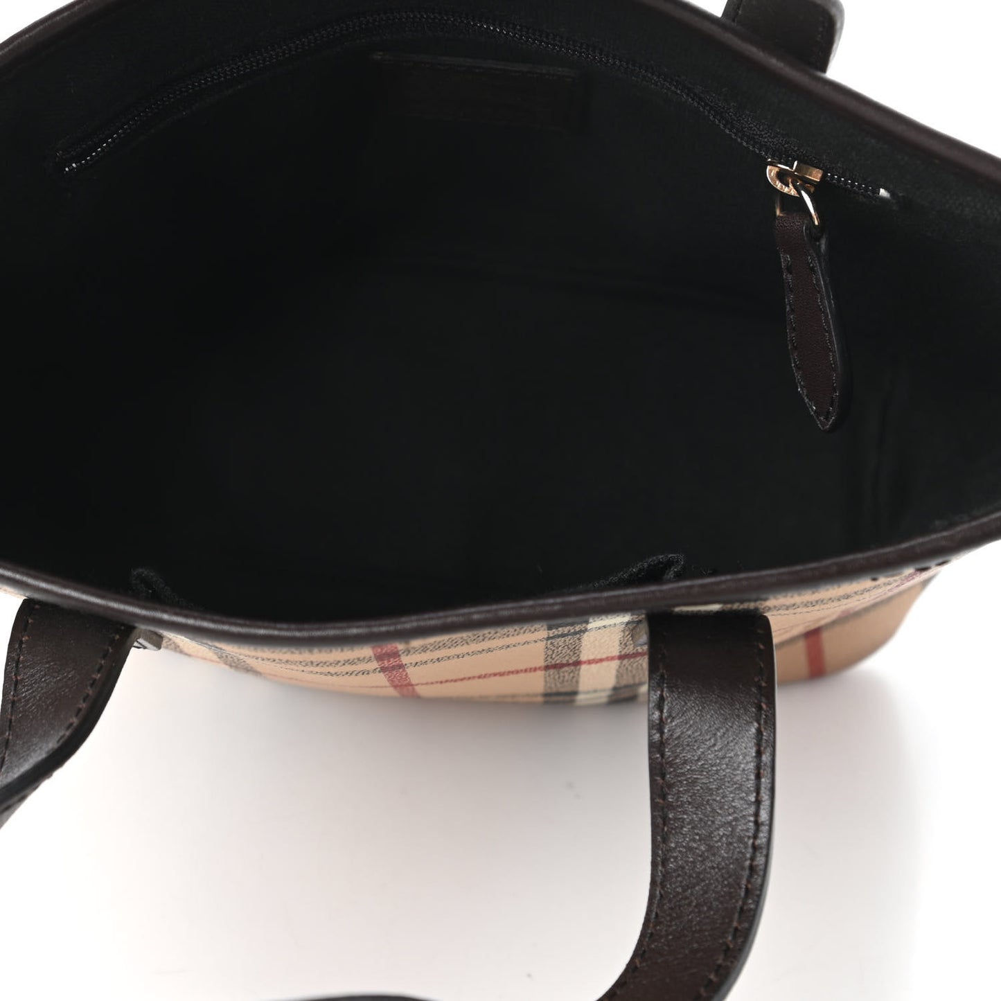 Haymarket Check Small Tote Chocolate