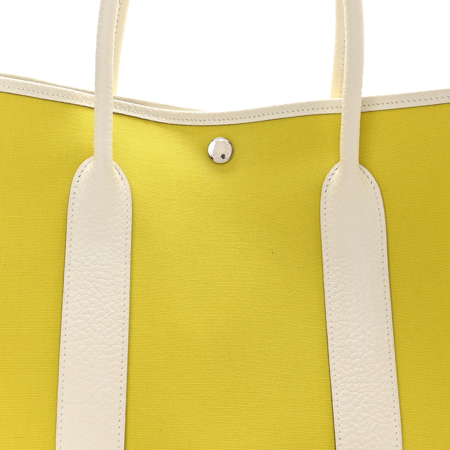 Hermes Toile Officier Negonda Garden Party 36 MM Lime White 6 of 8