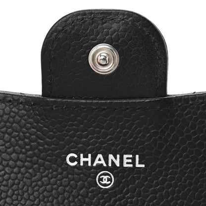 Chanel Caviar Quilted Flap Card Holder Wallet Black 6 of 11
